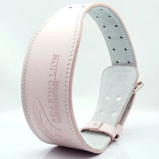 Pink Waist Protection Leather Belt Women